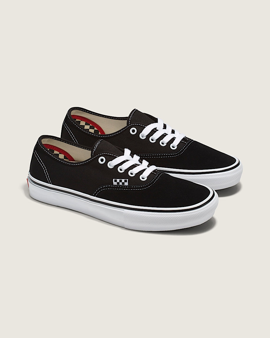 Vans Skate Authentic Black White slip on shoes mens vans womens vans shoes slip on