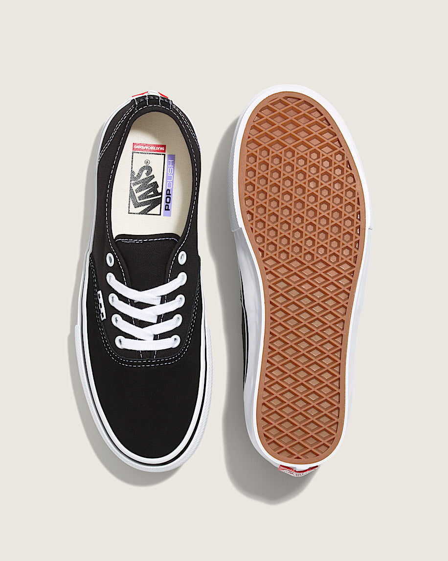 Vans Skate Authentic Black White slip on shoes mens vans womens vans shoes slip on