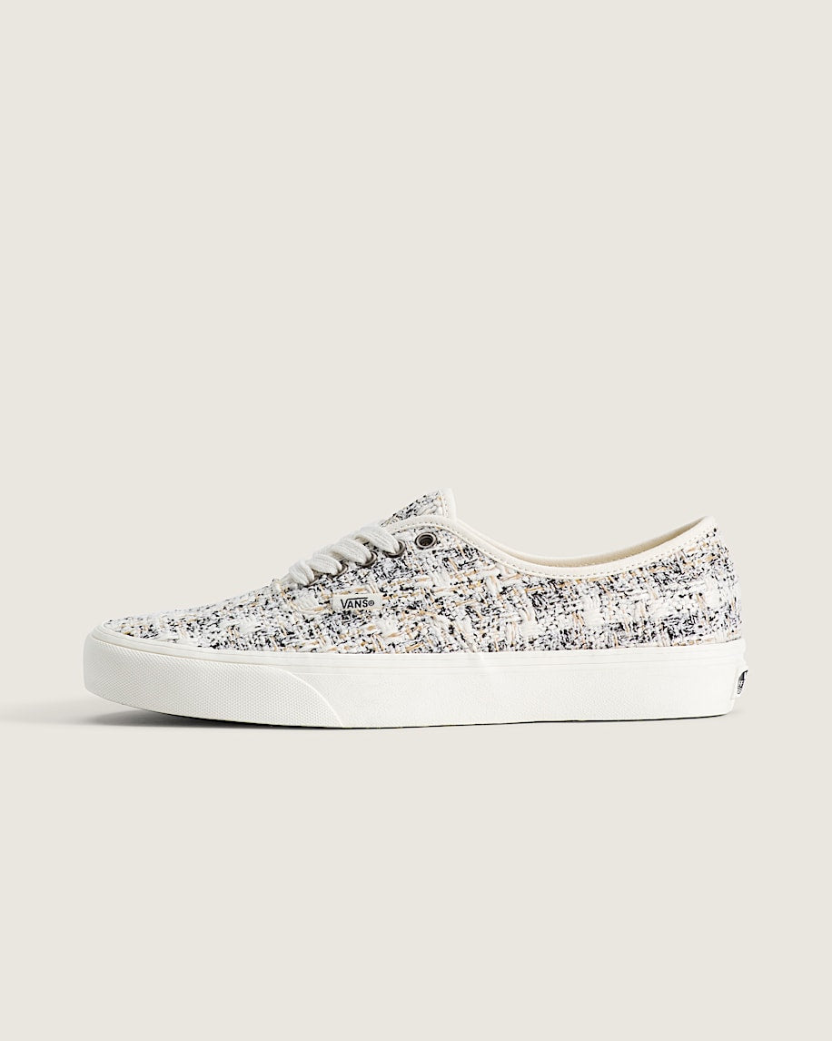 Vans Authentic White Black Tweed slip on shoes mens vans womens vans shoes slip on