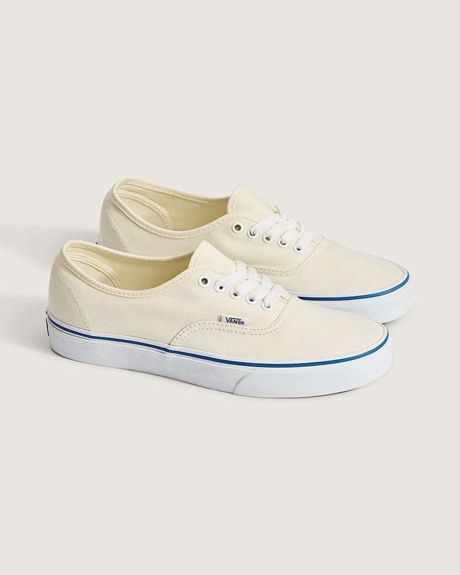 Vans Authentic Cream Canvas slip on shoes mens vans womens vans shoes slip on