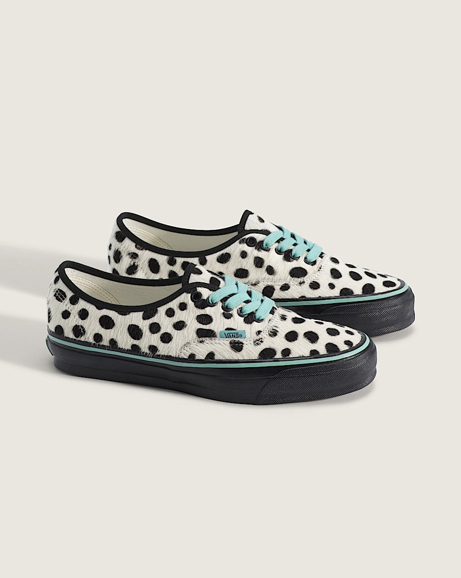 Vans Authentic White Black Dalmatian Pony Hair slip on shoes mens vans womens vans shoes slip on
