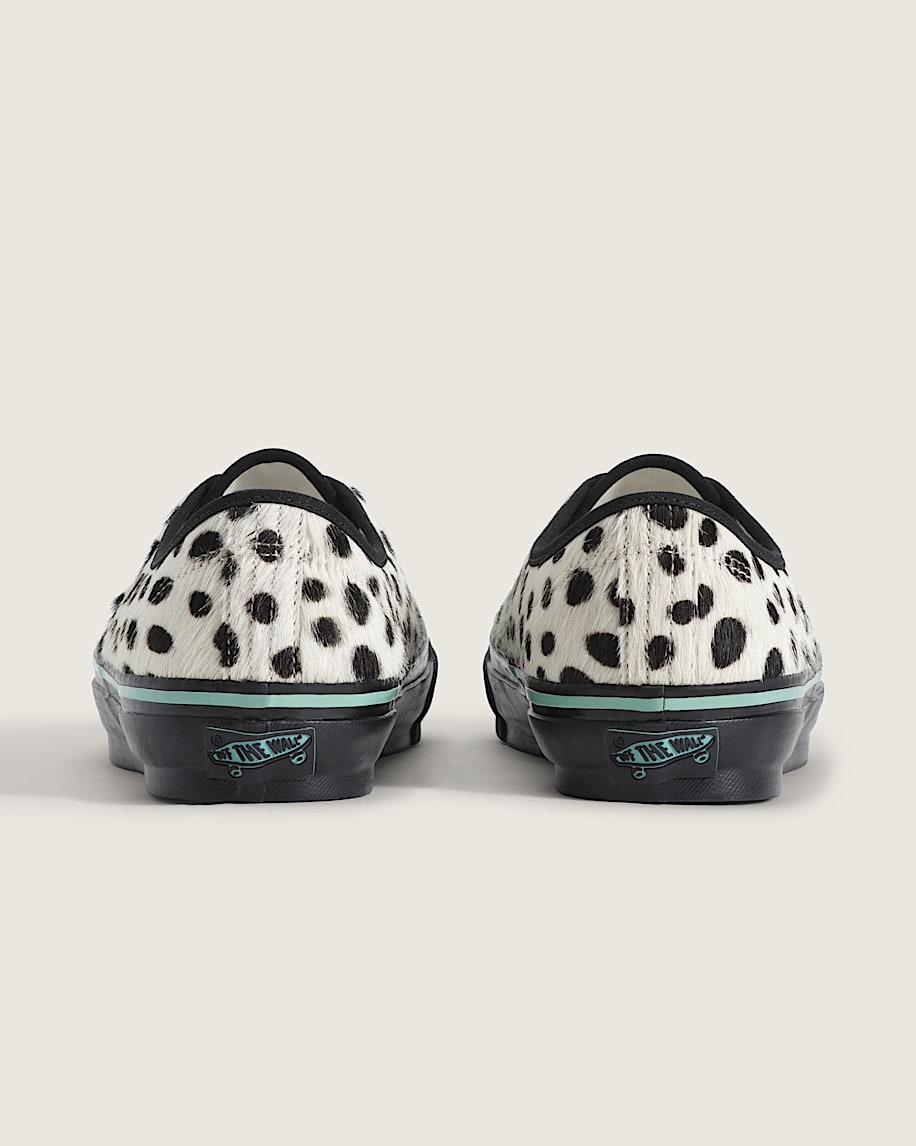 Vans Authentic White Black Dalmatian Pony Hair slip on shoes mens vans womens vans shoes slip on