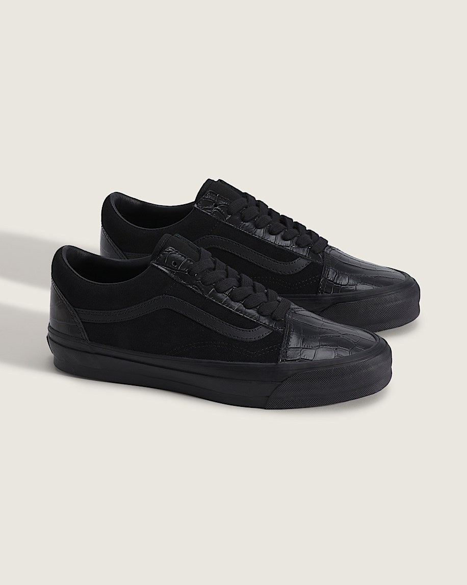 Vans Old Skool 36 Black Croc Embossed slip on shoes mens vans womens vans shoes slip on