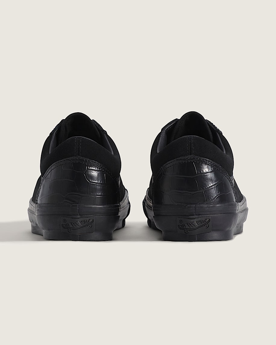 Vans Old Skool 36 Black Croc Embossed slip on shoes mens vans womens vans shoes slip on