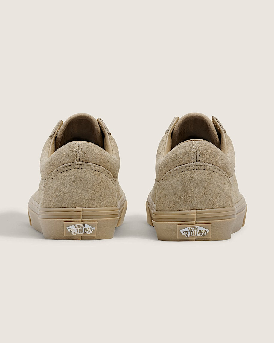 Vans Old Skool Beige Suede Gum Sole slip on shoes mens vans womens vans shoes slip on