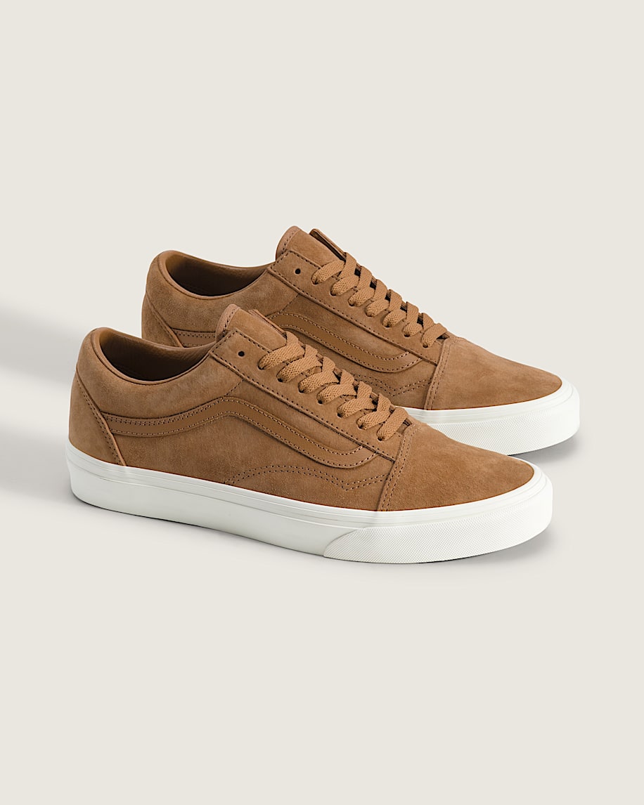 Vans Old Skool Brown Suede White Midsole slip on shoes mens vans womens vans shoes slip on
