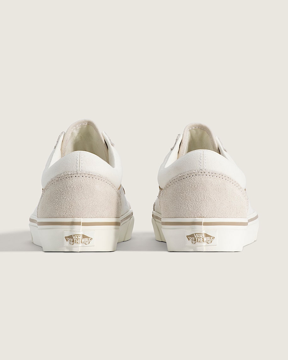 Vans Old Skool Off White Beige Suede slip on shoes mens vans womens vans shoes slip on