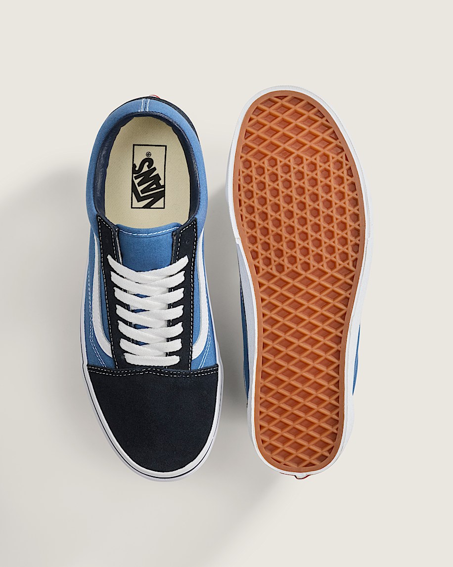 Vans Old Skool Navy Blue Two-Tone slip on shoes mens vans womens vans shoes slip on