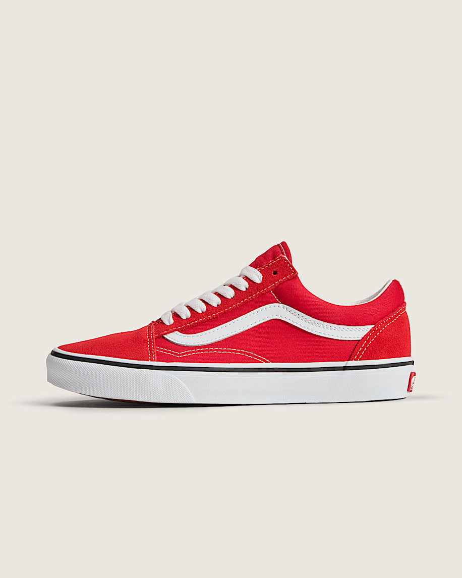 Vans Old Skool Red White slip on shoes mens vans womens vans shoes slip on