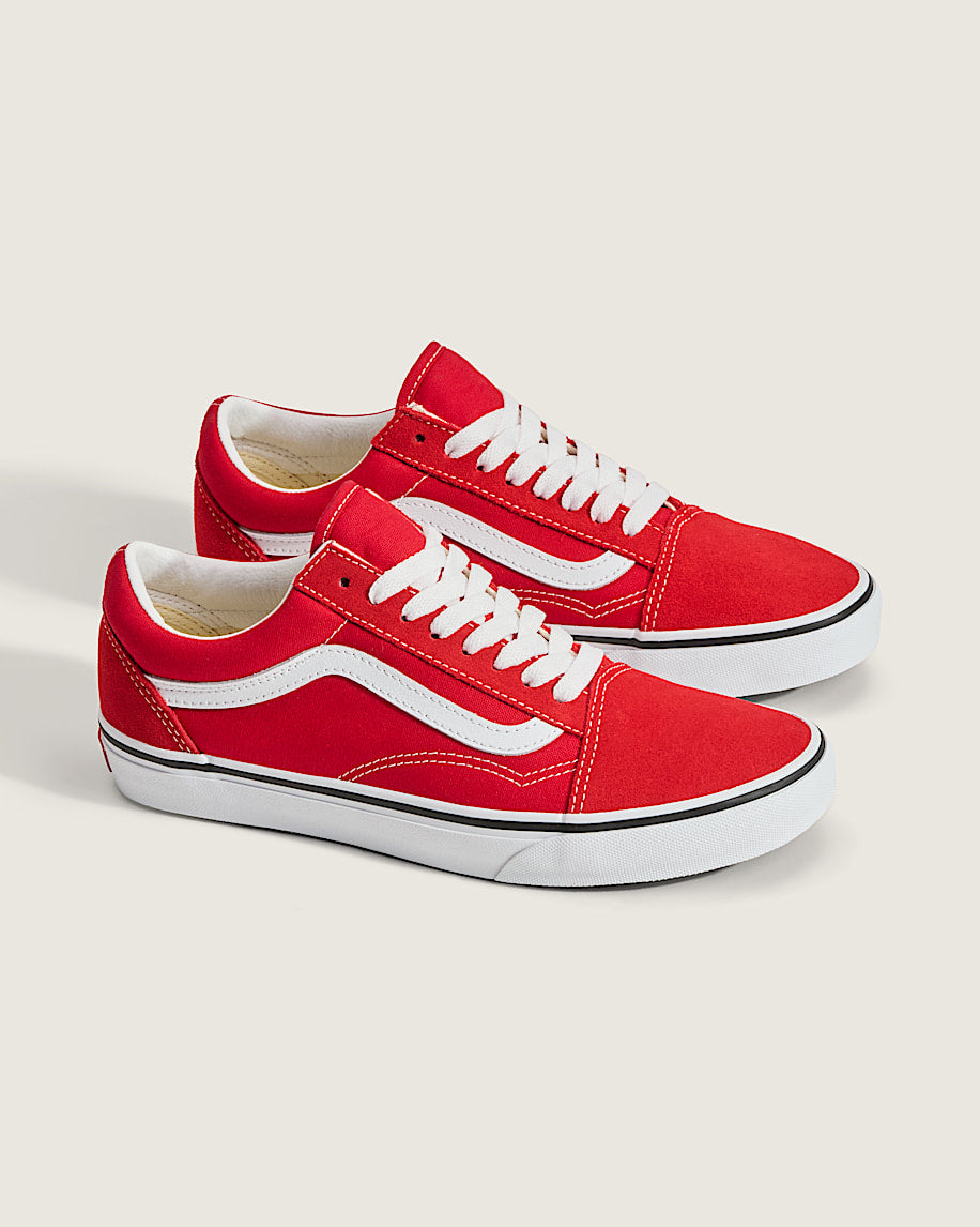 Vans Old Skool Red White slip on shoes mens vans womens vans shoes slip on
