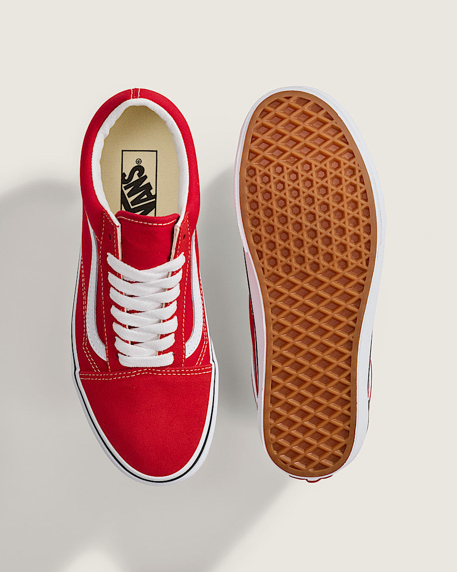 Vans Old Skool Red White slip on shoes mens vans womens vans shoes slip on