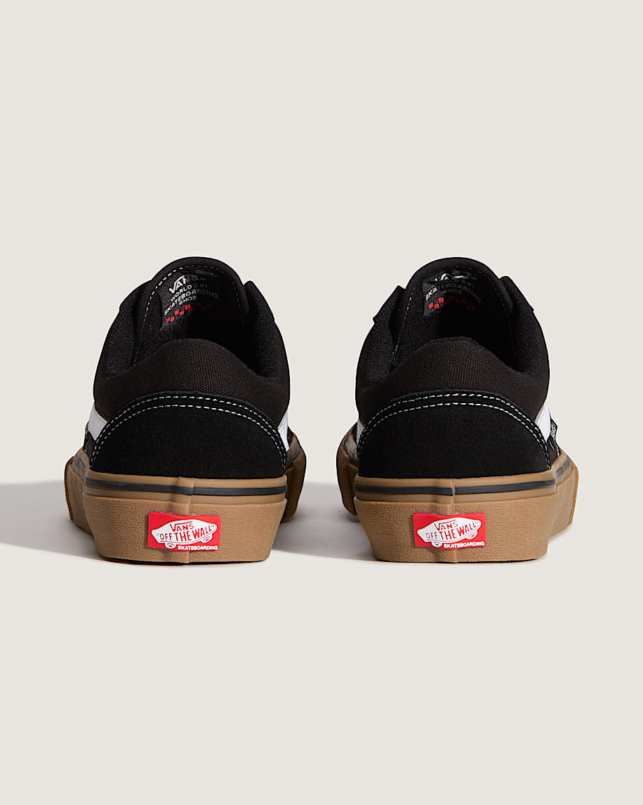 Vans Old Skool Black White Gum Sole slip on shoes mens vans womens vans shoes slip on