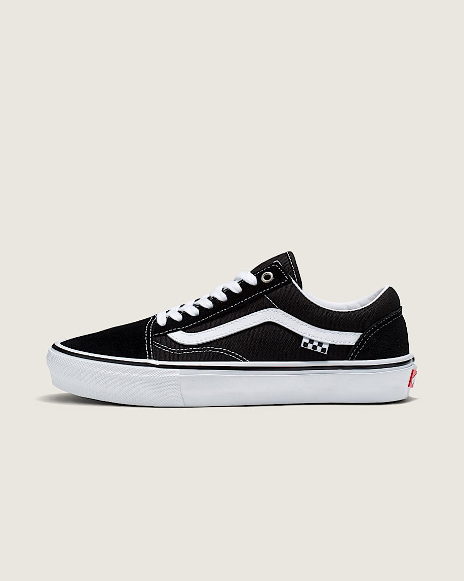 Vans Old Skool Skate Black White slip on shoes mens vans womens vans shoes slip on