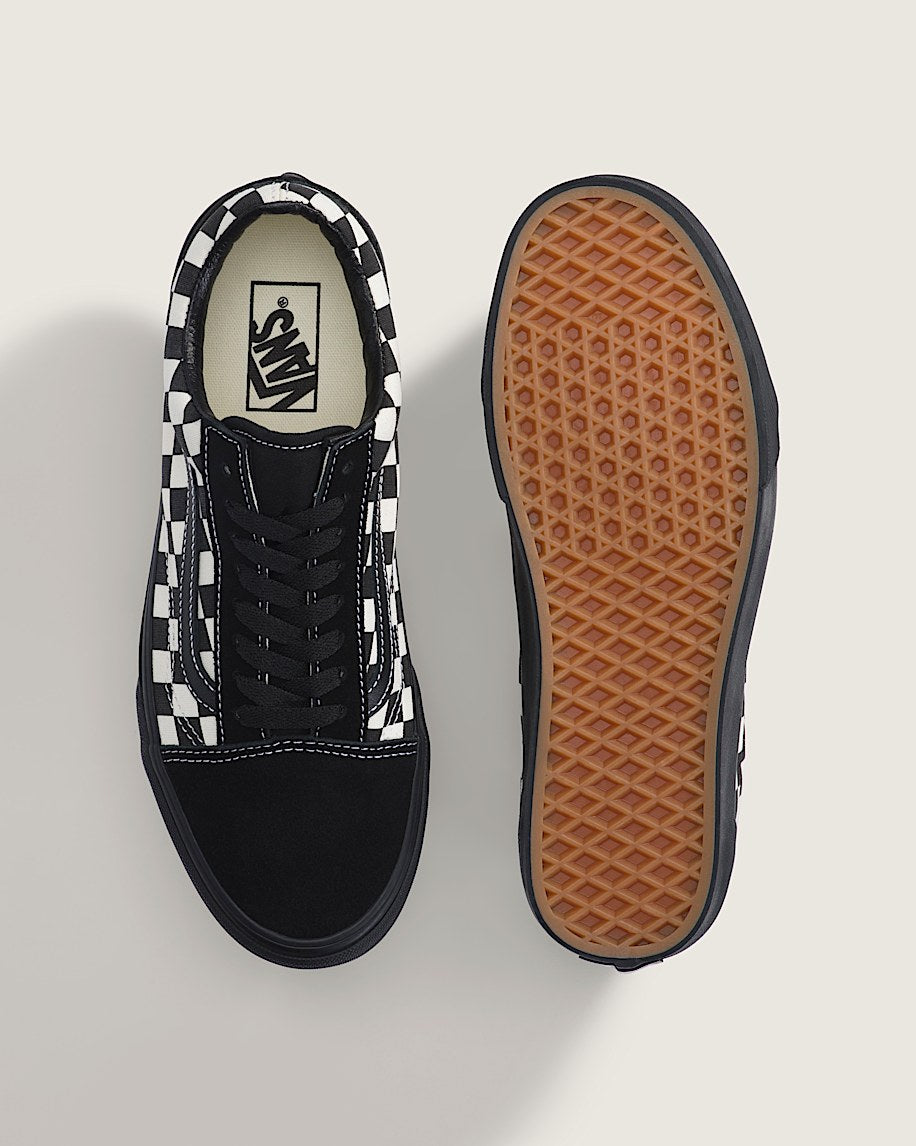 Vans Old Skool Black Checkerboard slip on shoes mens vans womens vans shoes slip on