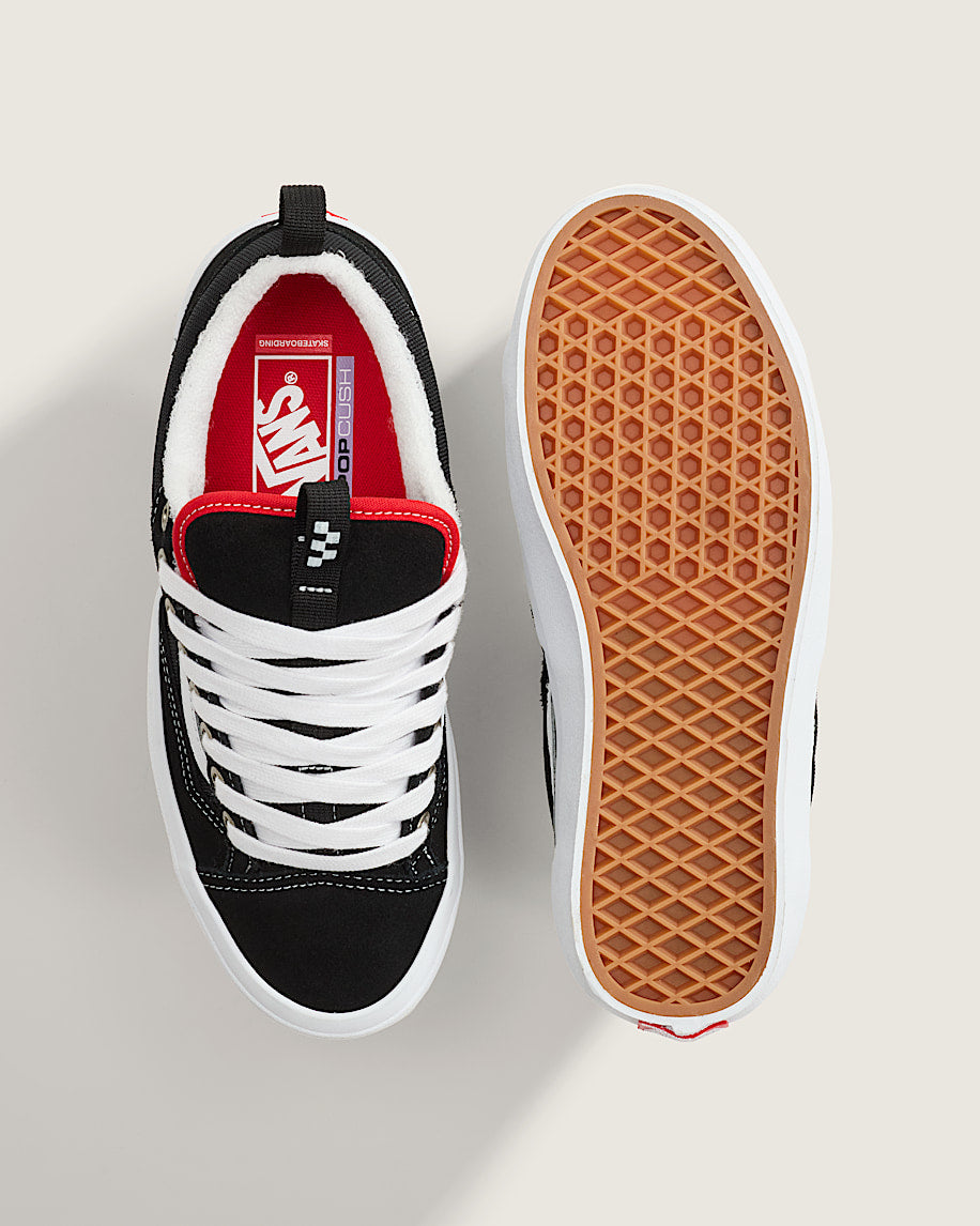 Vans Old Skool Black White Red Accent slip on shoes mens vans womens vans shoes slip on
