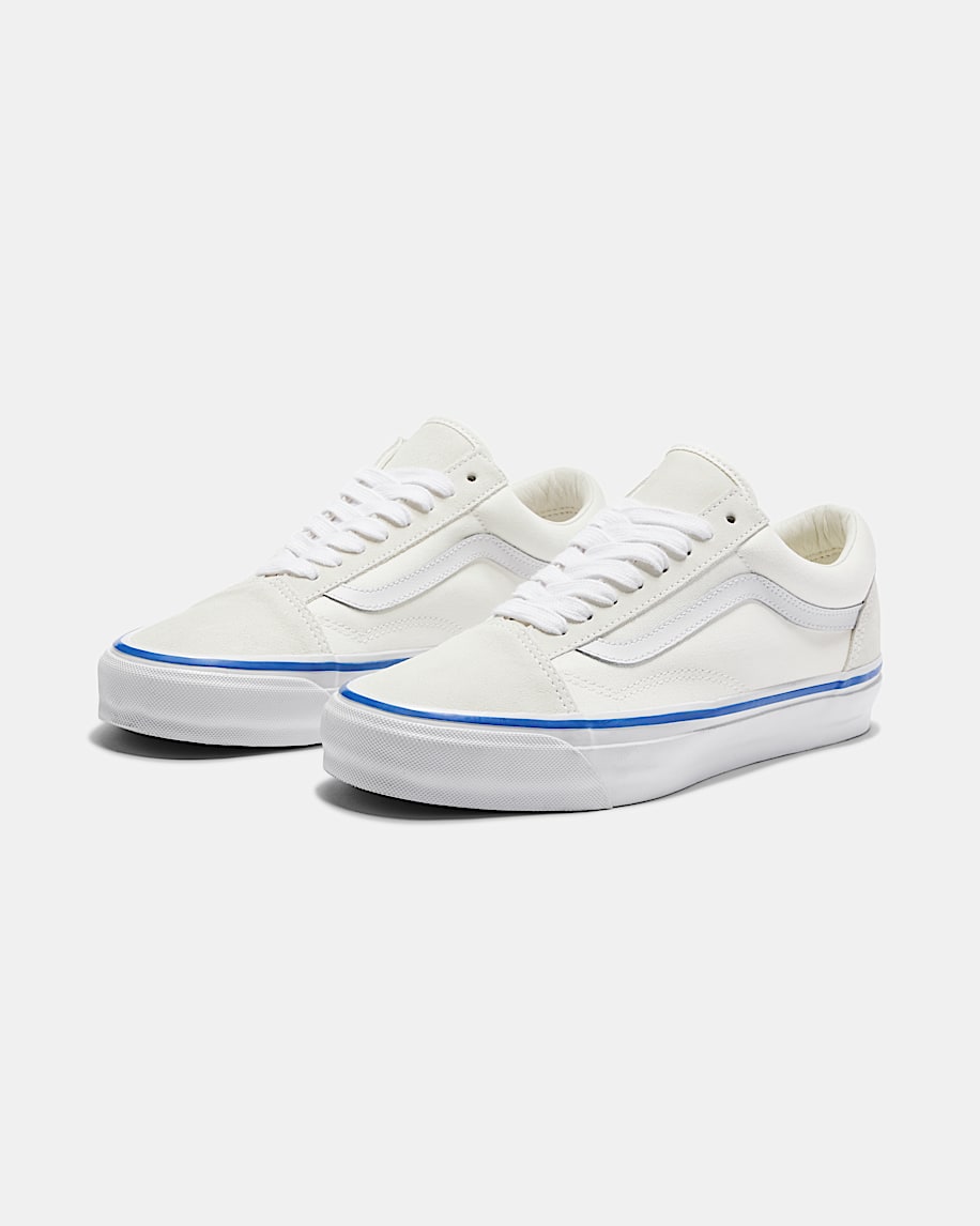Vans Old Skool 36 DX White Blue Stripe slip on shoes mens vans womens vans shoes slip on