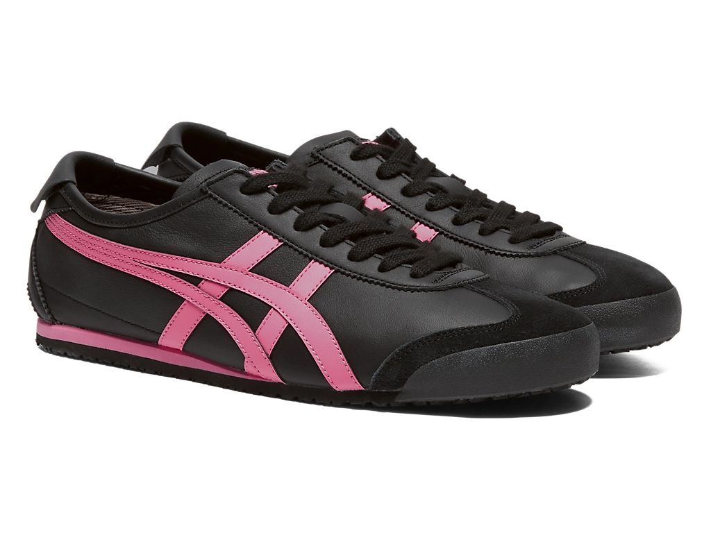 Onitsuka Tiger Mexico 66 Unisex Sneakers – Black / Hot Pink  running shoes women asics mens shoes