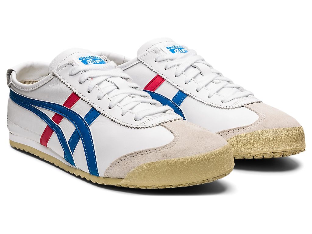 Onitsuka Tiger Mexico 66 Unisex Sneakers – White / Blue / Red  running shoes women asics mens shoes