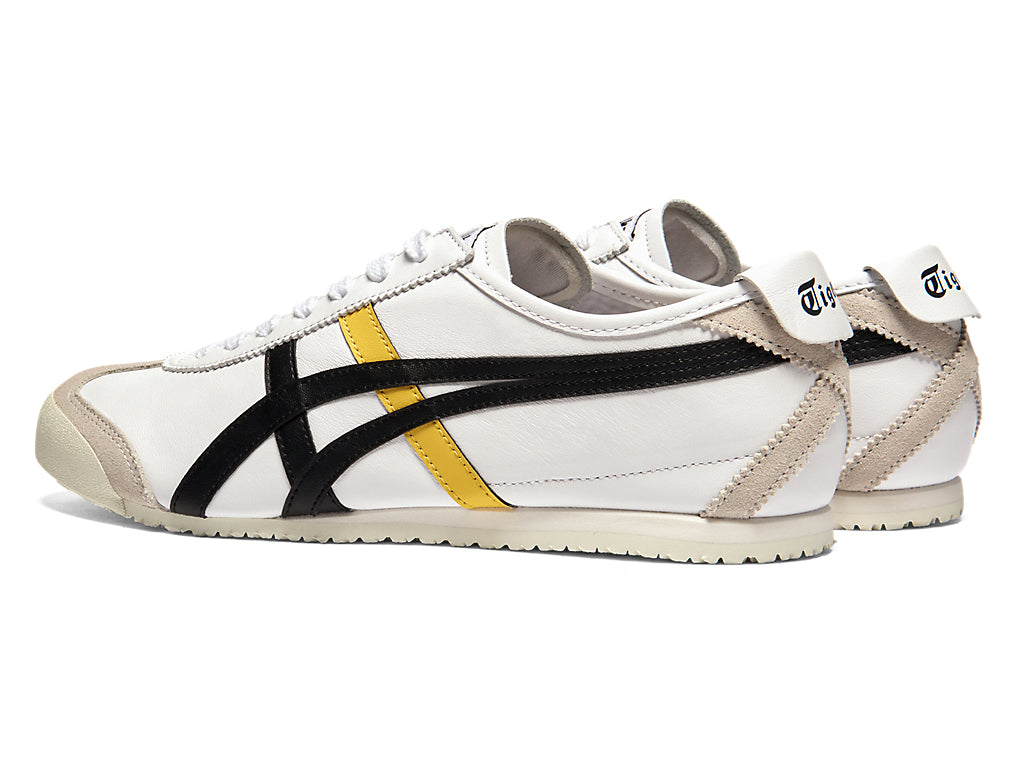 Onitsuka Tiger Mexico 66 Unisex Sneakers – White / Black / Yellow running shoes women asics mens shoes