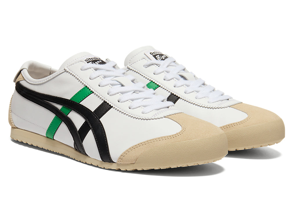 Onitsuka Tiger Mexico 66 Unisex Sneakers – White / Green / Black running shoes women asics mens shoes
