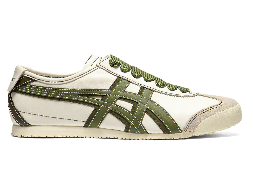 Onitsuka Tiger Mexico 66 Unisex Sneakers – Cream / Olive Green running shoes women asics mens shoes