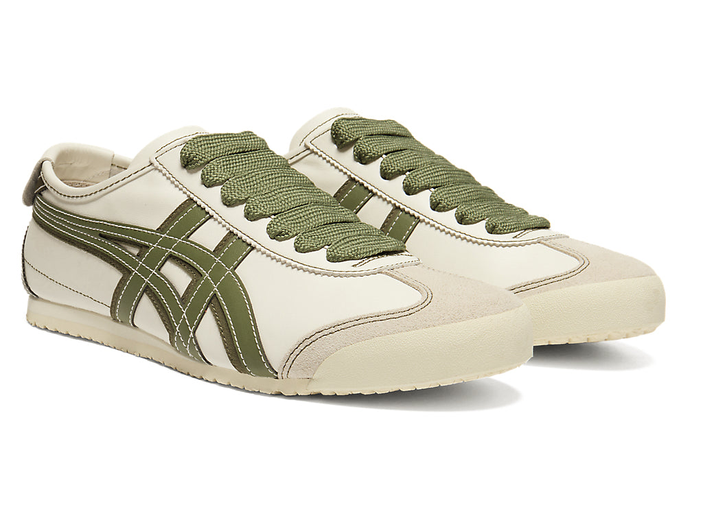 Onitsuka Tiger Mexico 66 Unisex Sneakers – Cream / Olive Green running shoes women asics mens shoes