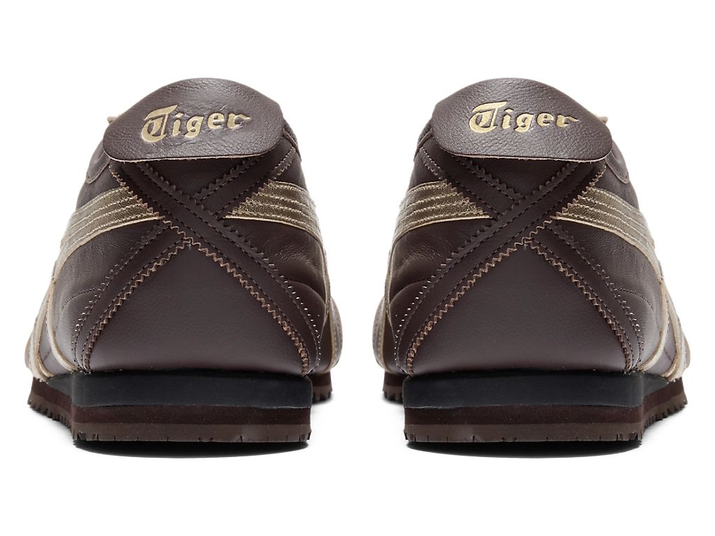 Onitsuka Tiger Mexico 66 Unisex Sneakers – Dark Brown / Gold  running shoes women asics mens shoes