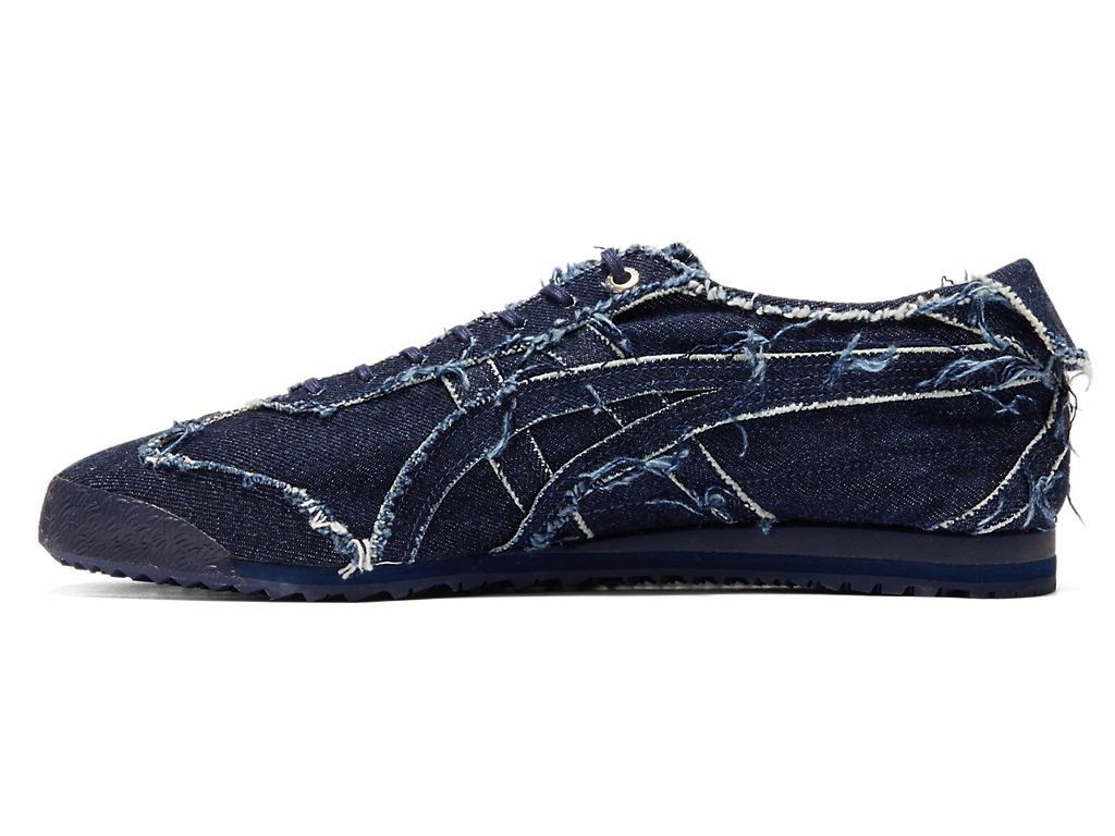 Onitsuka Tiger Mexico 66 Unisex Sneakers – Dark Blue Frayed Denim  running shoes women asics mens shoes
