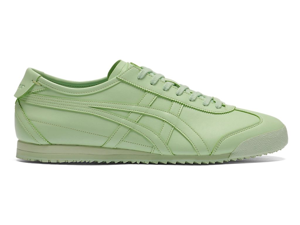Onitsuka Tiger Mexico 66 Unisex Sneakers – Light Green Leather  running shoes women asics mens shoes