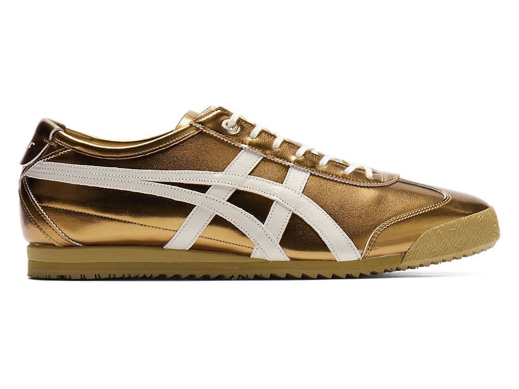 Onitsuka Tiger Mexico 66 Unisex Sneakers – Metallic Green White Stripe  running shoes women asics mens shoes