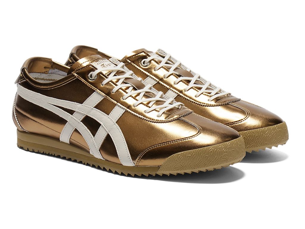 Onitsuka Tiger Mexico 66 Unisex Sneakers – Metallic Green White Stripe  running shoes women asics mens shoes