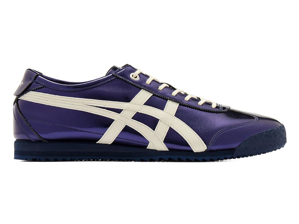 Onitsuka Tiger Mexico 66 Unisex Sneakers – Metallic Purple Off-White Stripe  running shoes women asics mens shoes