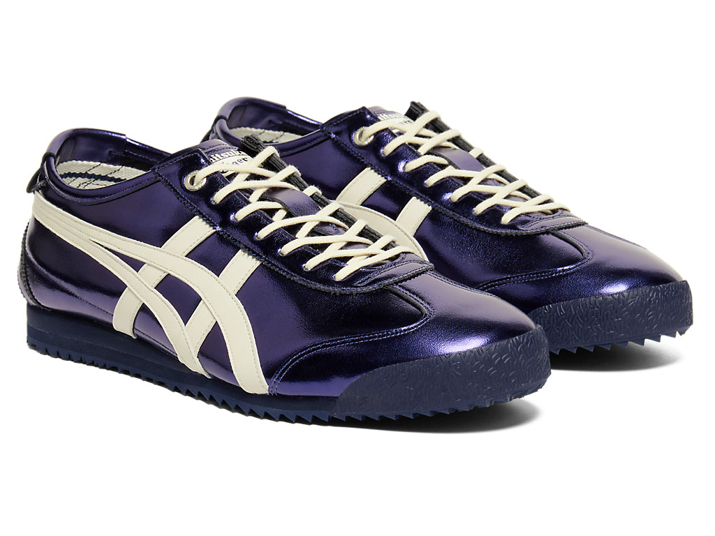 Onitsuka Tiger Mexico 66 Unisex Sneakers – Metallic Purple Off-White Stripe  running shoes women asics mens shoes