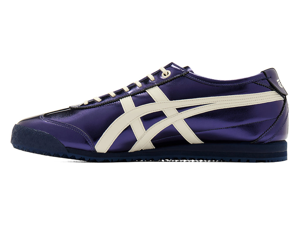 Onitsuka Tiger Mexico 66 Unisex Sneakers – Metallic Purple Off-White Stripe  running shoes women asics mens shoes