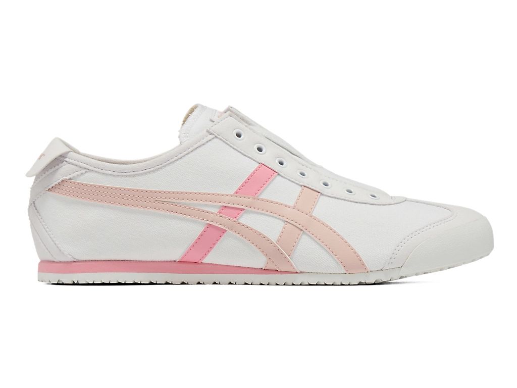 Onitsuka Tiger Mexico 66 Slip-On Unisex Sneakers – White Pink Stripe  running shoes women asics mens shoes