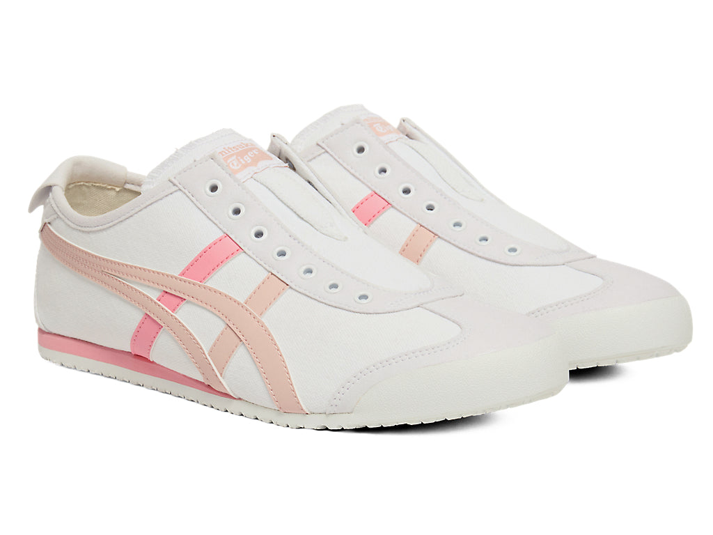 Onitsuka Tiger Mexico 66 Slip-On Unisex Sneakers – White Pink Stripe  running shoes women asics mens shoes