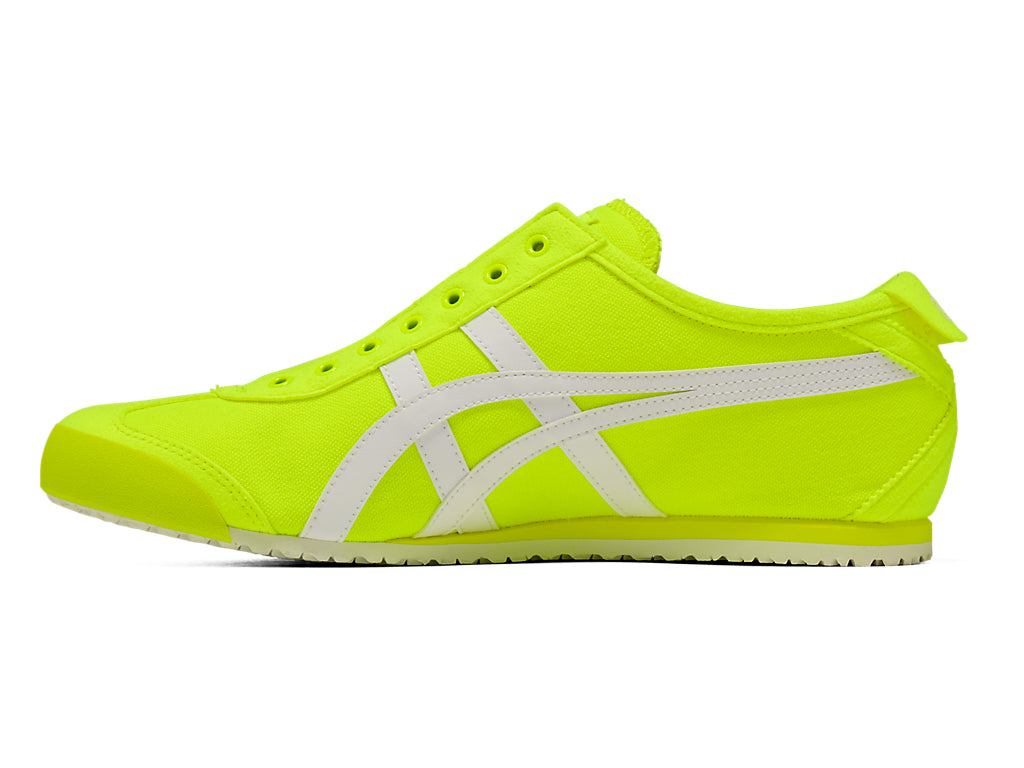 Onitsuka Tiger Mexico 66 Slip-On Unisex Sneakers – Neon Green White Stripe  running shoes women asics mens shoes