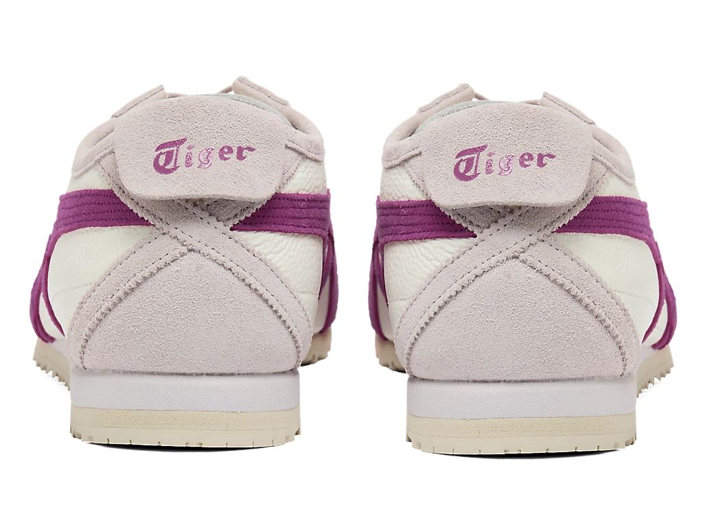Onitsuka Tiger Mexico 66 Unisex Sneakers – Cream Light Gray Purple Stripe  running shoes women asics mens shoes