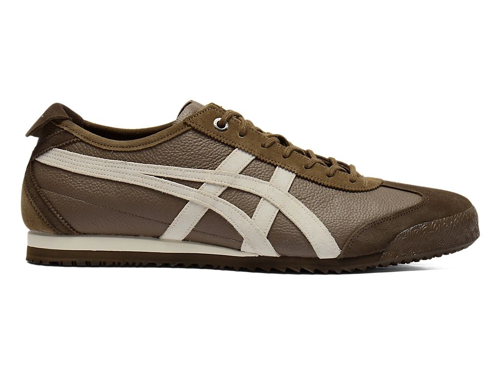 Onitsuka Tiger Mexico 66 Unisex Sneakers – Brown Off-White Stripe  running shoes women asics mens shoes