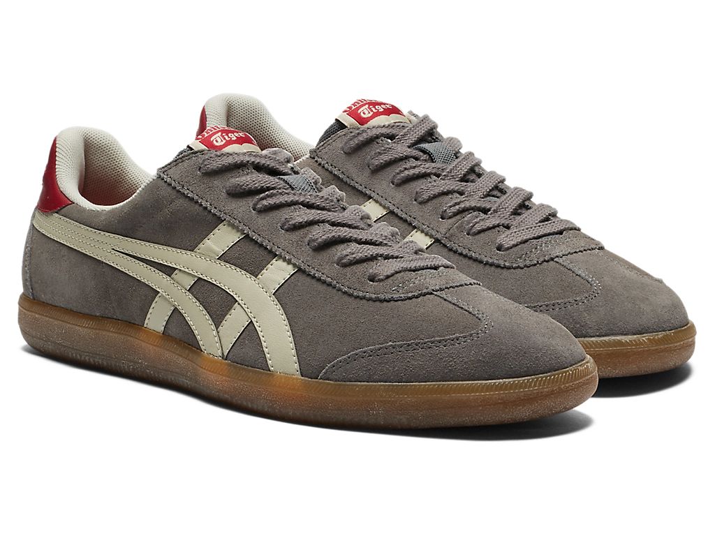Onitsuka Tiger Tokuten Unisex Sneakers – Dark Grey / Cream / Red  running shoes women asics mens shoes
