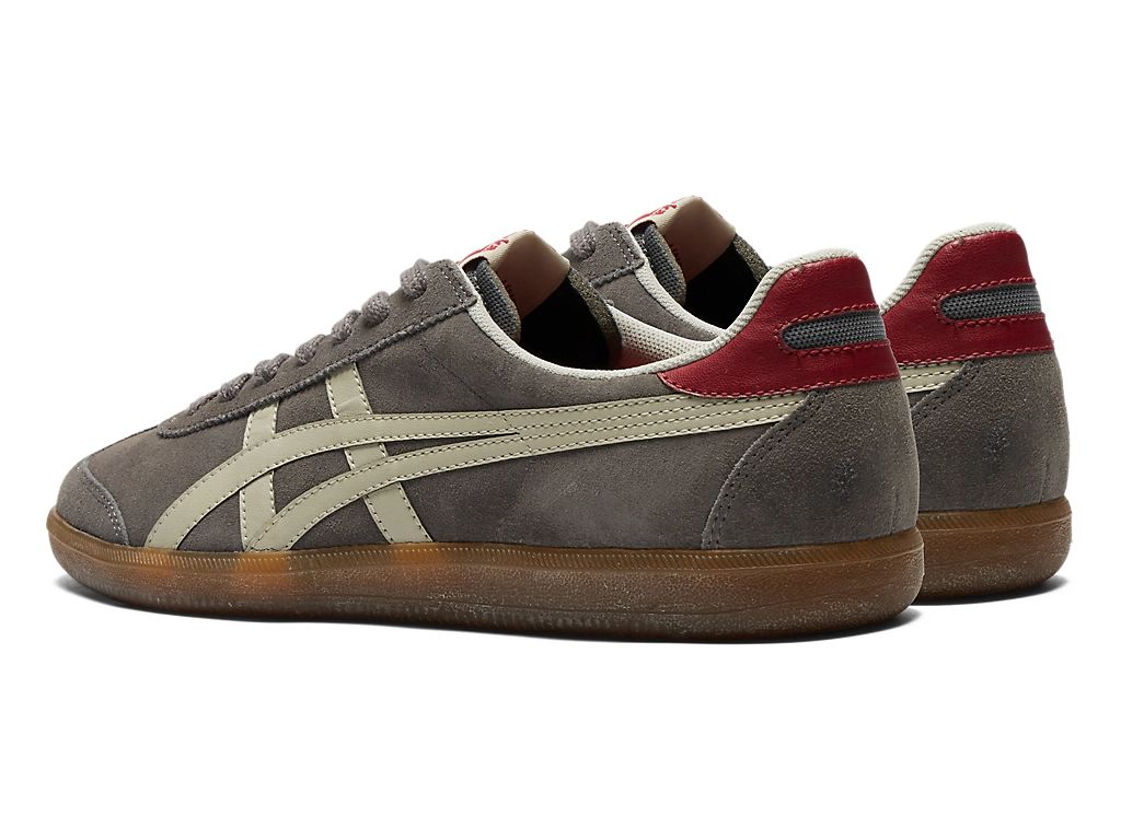 Onitsuka Tiger Tokuten Unisex Sneakers – Dark Grey / Cream / Red  running shoes women asics mens shoes