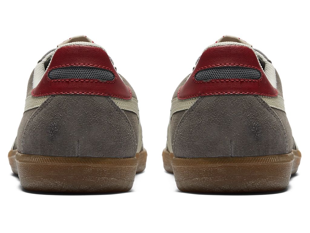 Onitsuka Tiger Tokuten Unisex Sneakers – Dark Grey / Cream / Red  running shoes women asics mens shoes