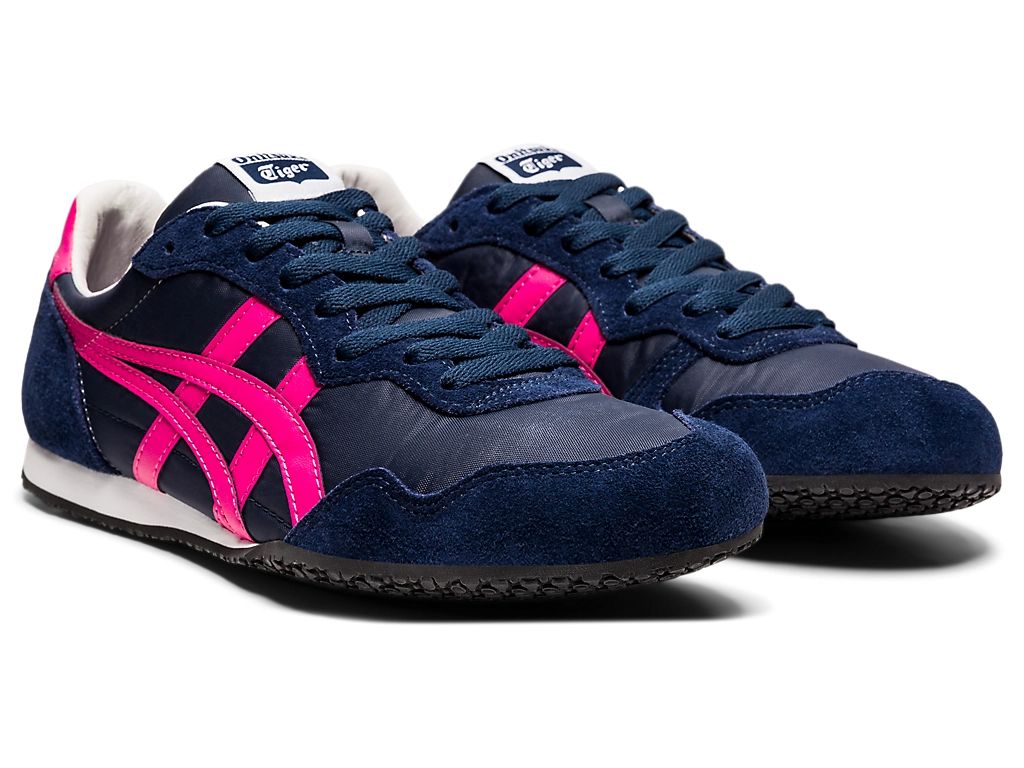Onitsuka Tiger Serrano Unisex Sneakers – Navy / Hot Pink  running shoes women asics mens shoes