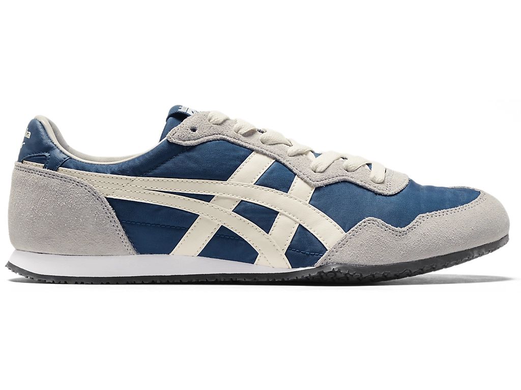 Onitsuka Tiger Serrano Unisex Sneakers – Blue / Cream  running shoes women asics mens shoes