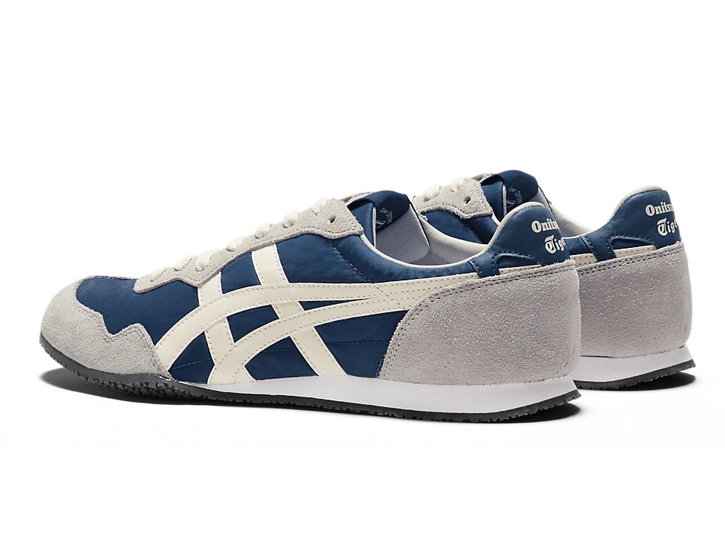 Onitsuka Tiger Serrano Unisex Sneakers – Blue / Cream  running shoes women asics mens shoes