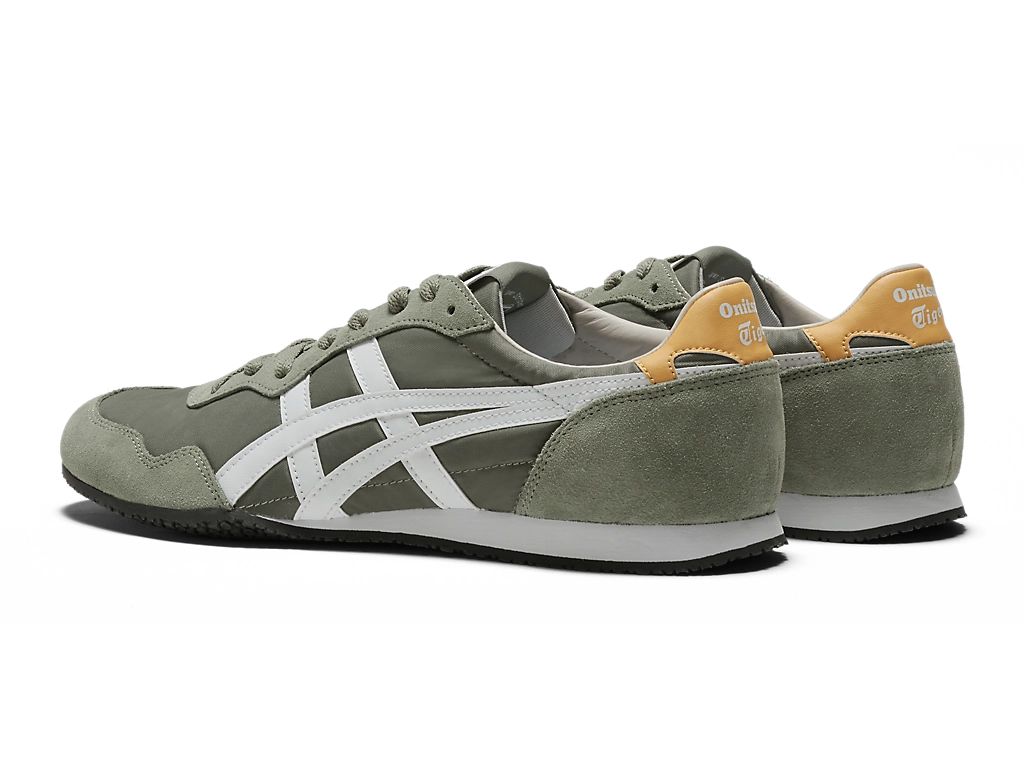 Onitsuka Tiger Serrano Unisex Sneakers – Olive / White  running shoes women asics mens shoes
