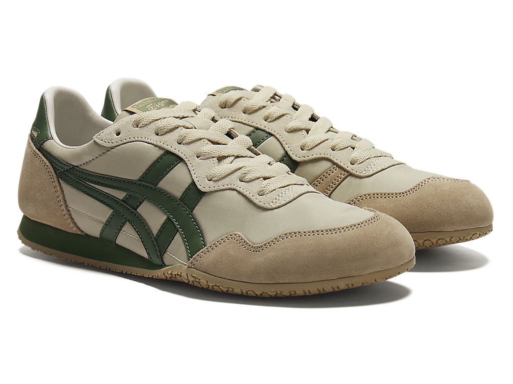 Onitsuka Tiger Serrano Unisex Sneakers – Beige / Green  running shoes women asics mens shoes