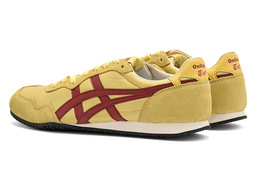 Onitsuka Tiger Serrano Unisex Sneakers – Yellow / Burgundy  running shoes women asics mens shoes