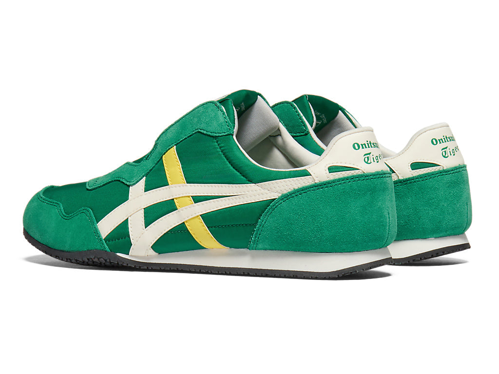 Onitsuka Tiger Serrano Slip-On Unisex Sneakers – Green / Yellow  running shoes women asics mens shoes