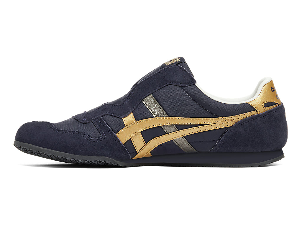 Onitsuka Tiger Serrano Slip-On Unisex Sneakers – Navy / Gold  running shoes women asics mens shoes